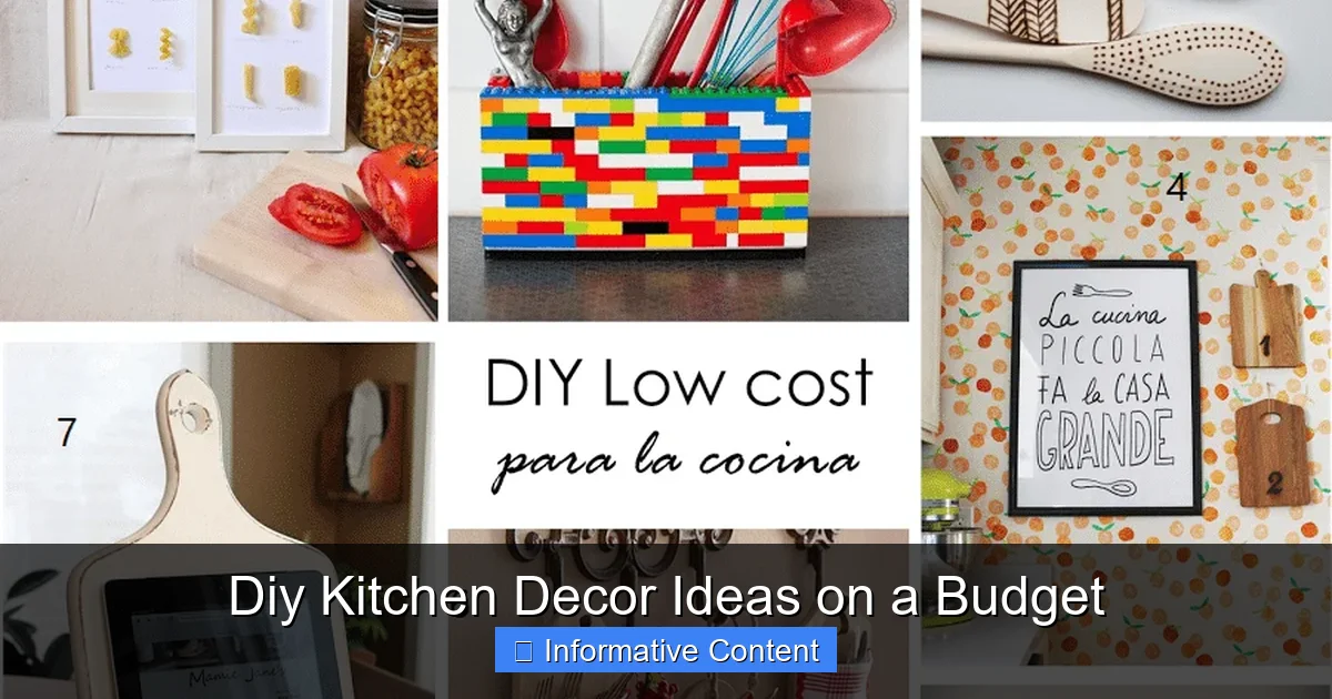 Diy Kitchen Decor Ideas on a Budget